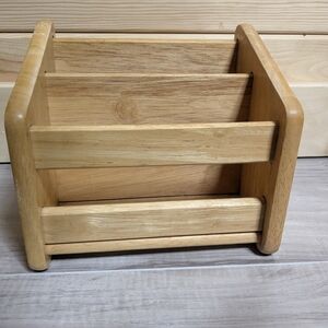 Mail Letter Storage Organizer Office Desk Home Wood